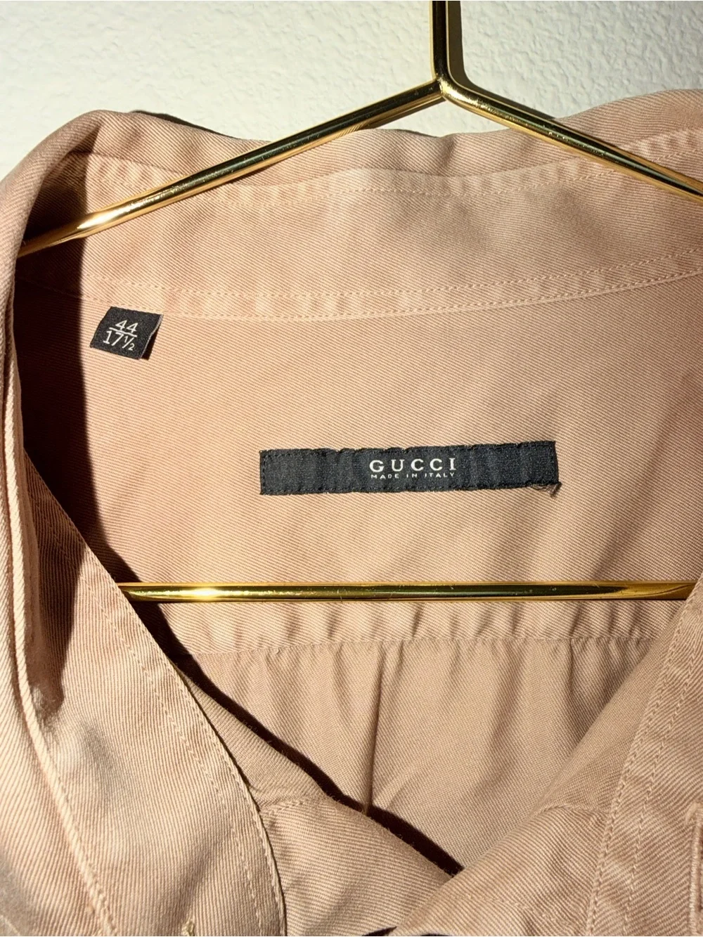 Gucci Men's Button-Down Shirt in Taupe